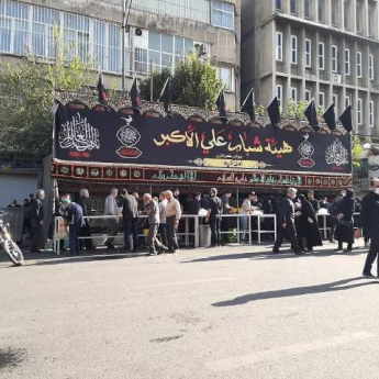 مراسم عاشورا- تهران-منطقه بازار-آذین عباسی-۹۹.۶.۹